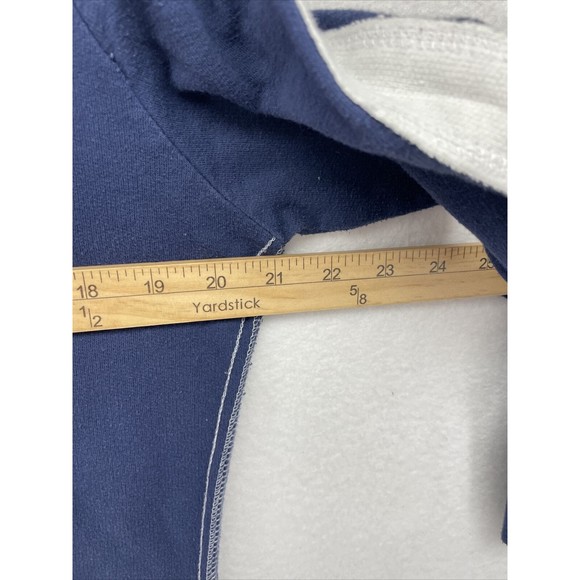 Seattle Seahawks Womens Top Blue Medium M NFL Logo Hooded V-Neck Kangaroo Pocket - Picture 3 of 11